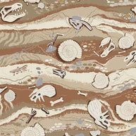 164_Q Strata-Cream, Prehistoric by Makower 1/2m