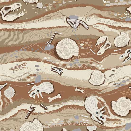 164_Q Strata-Cream, Prehistoric by Makower 1/2m