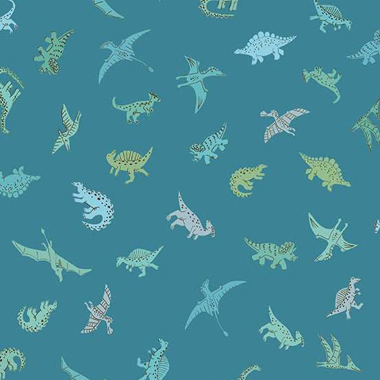 168_B Pals-Blue, Prehistoric by Makower 1/2m