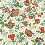 213-Q Bloom Cream, Adorn by Makower 1/2m