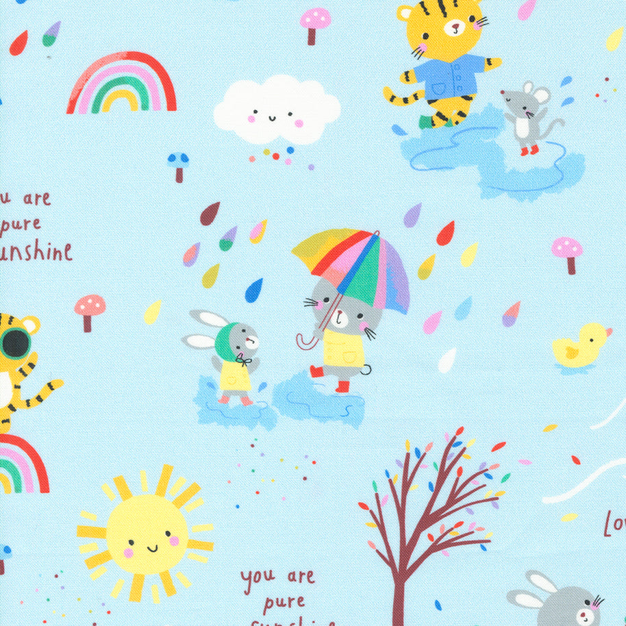 Moda Fabrics - Whatever the Weather Rain 1/2m