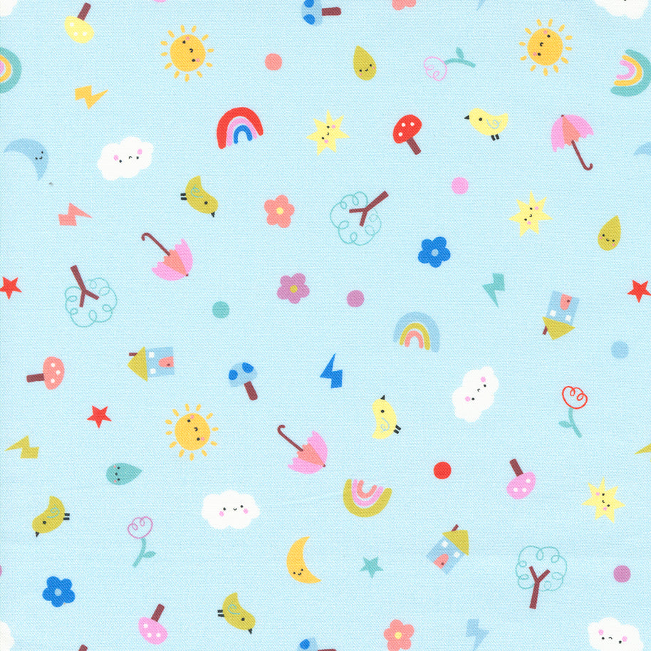 Moda Fabrics - Whatever the Weather Rain 1/2m