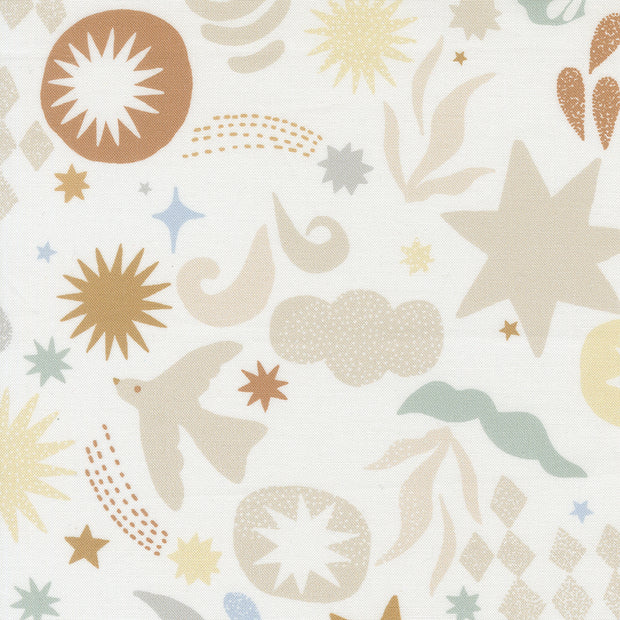 25902 11 To the Moon and Back Dove by Paper Cloth Studio 1/2m