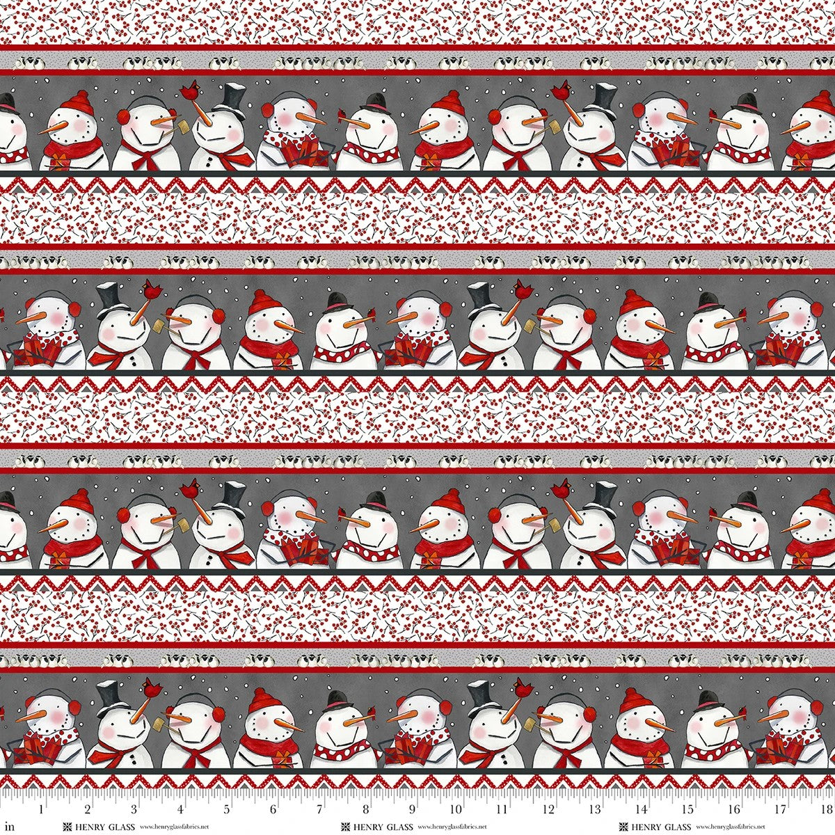 2708-98 Multi, Snow Folks by Barb Tourtillotte 1/2m