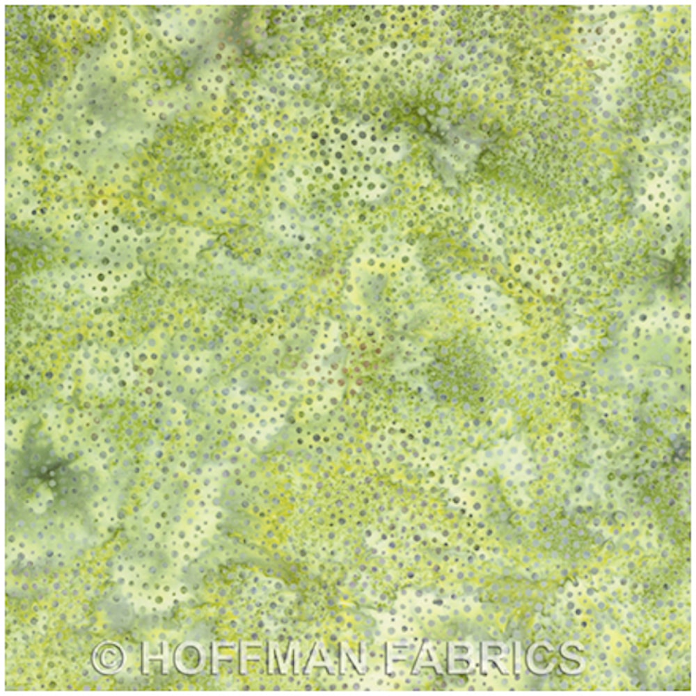 Hoffman Bali Dots Celery 1/2m
