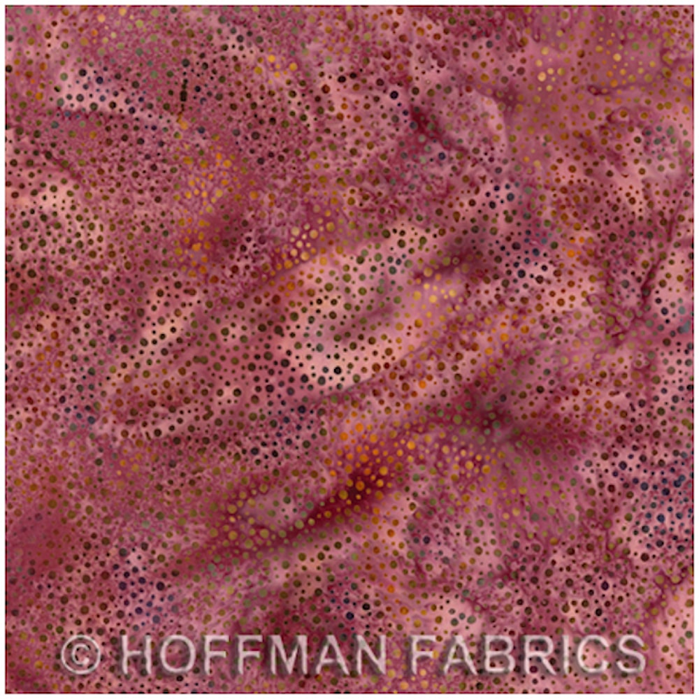 Hoffman Bali Dots Claret 1/2m