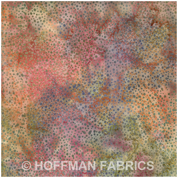 Hoffman Bali Dots Dawn Batik 1/2m