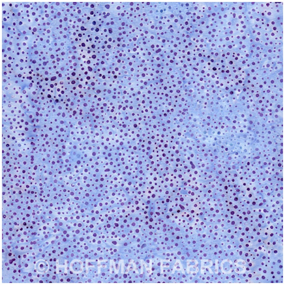 Hoffman Bali Dots Hyacinth 1/2m
