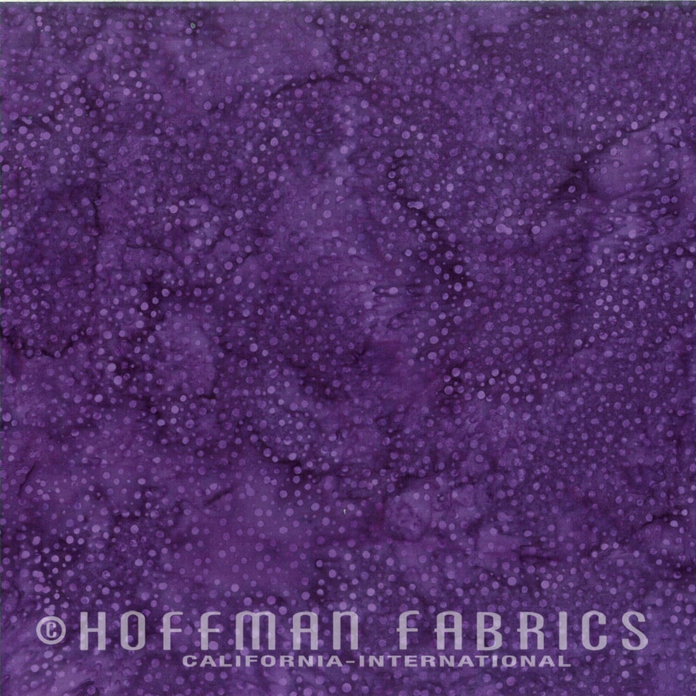 Hoffman Bali Dots Eggplant 1/2m