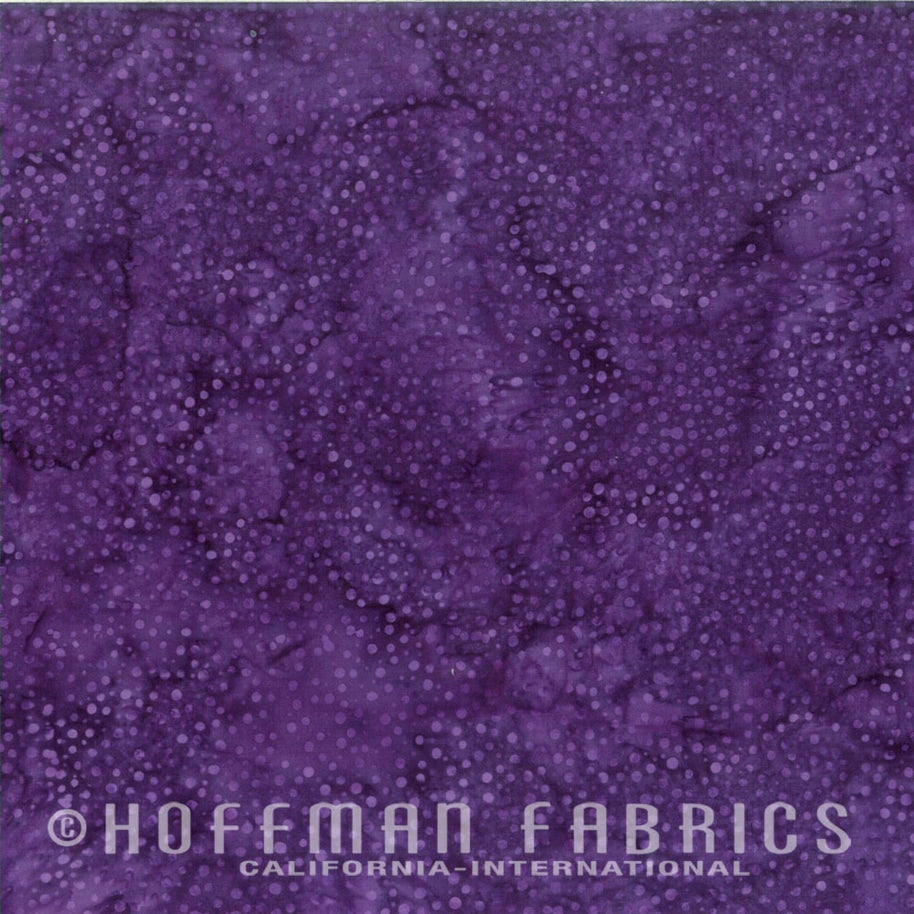 Hoffman Bali Dots Eggplant 1/2m