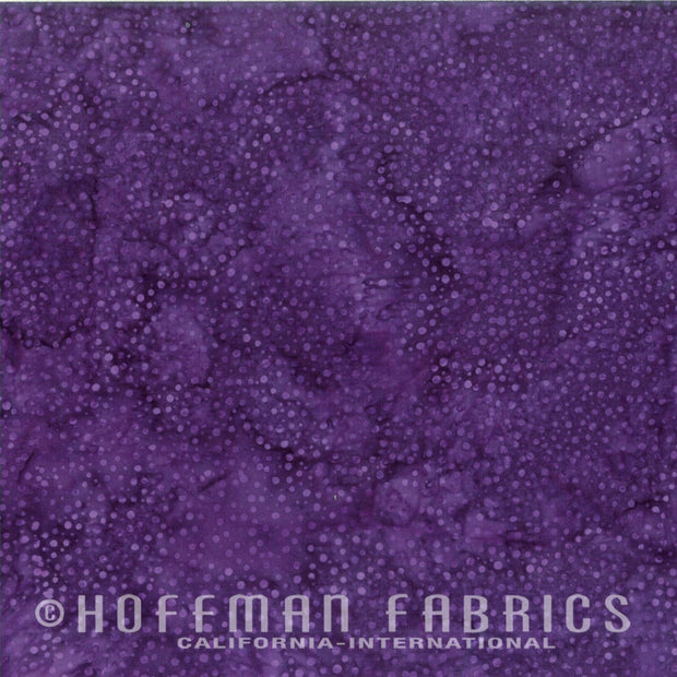 Hoffman Bali Dots Eggplant 1/2m