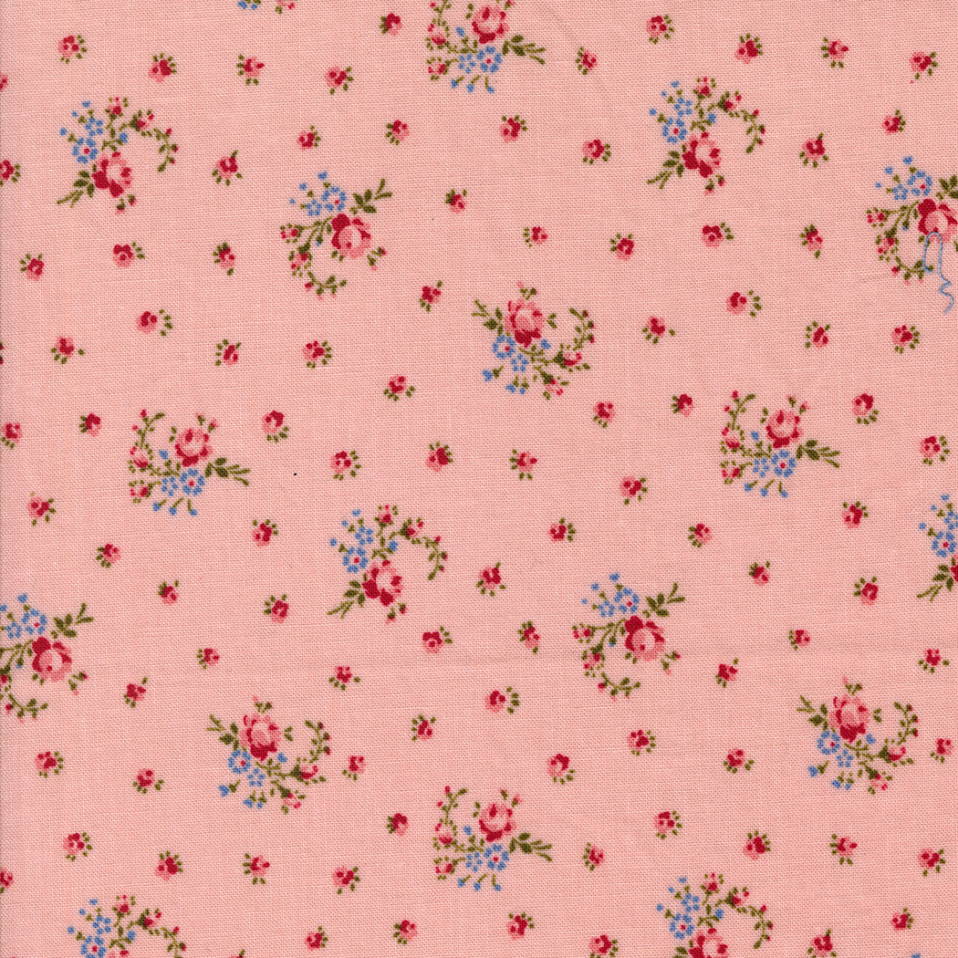 Moda Fabrics - Hollyhocks Roses Hollyhock Pink 1/2m