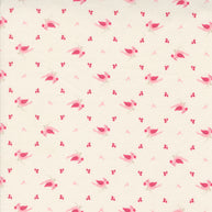 Moda Fabrics - Hollyhocks Roses Jasmine Rose 1/2m