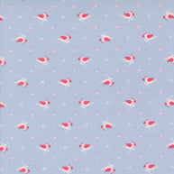 Moda Fabrics - Hollyhocks Roses Sky Early Bird1/2m