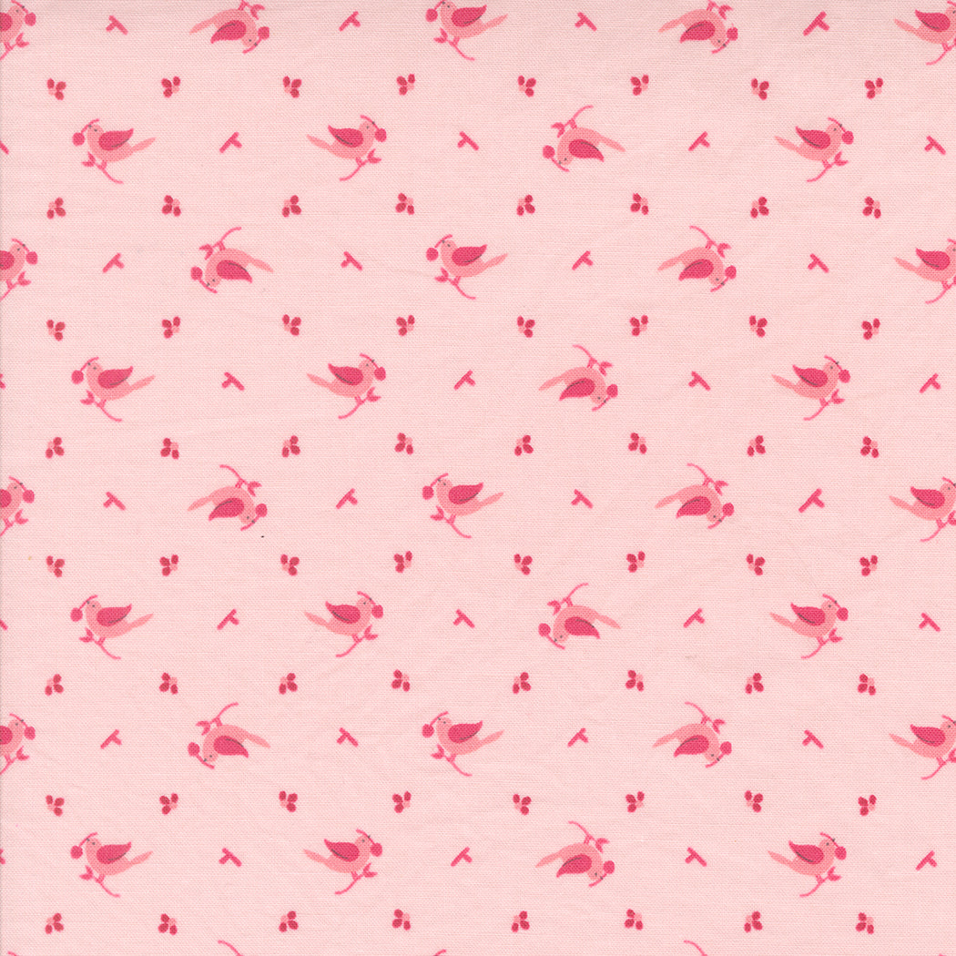 Moda Fabrics - Hollyhocks Roses Hollyhock Pink 1/2m