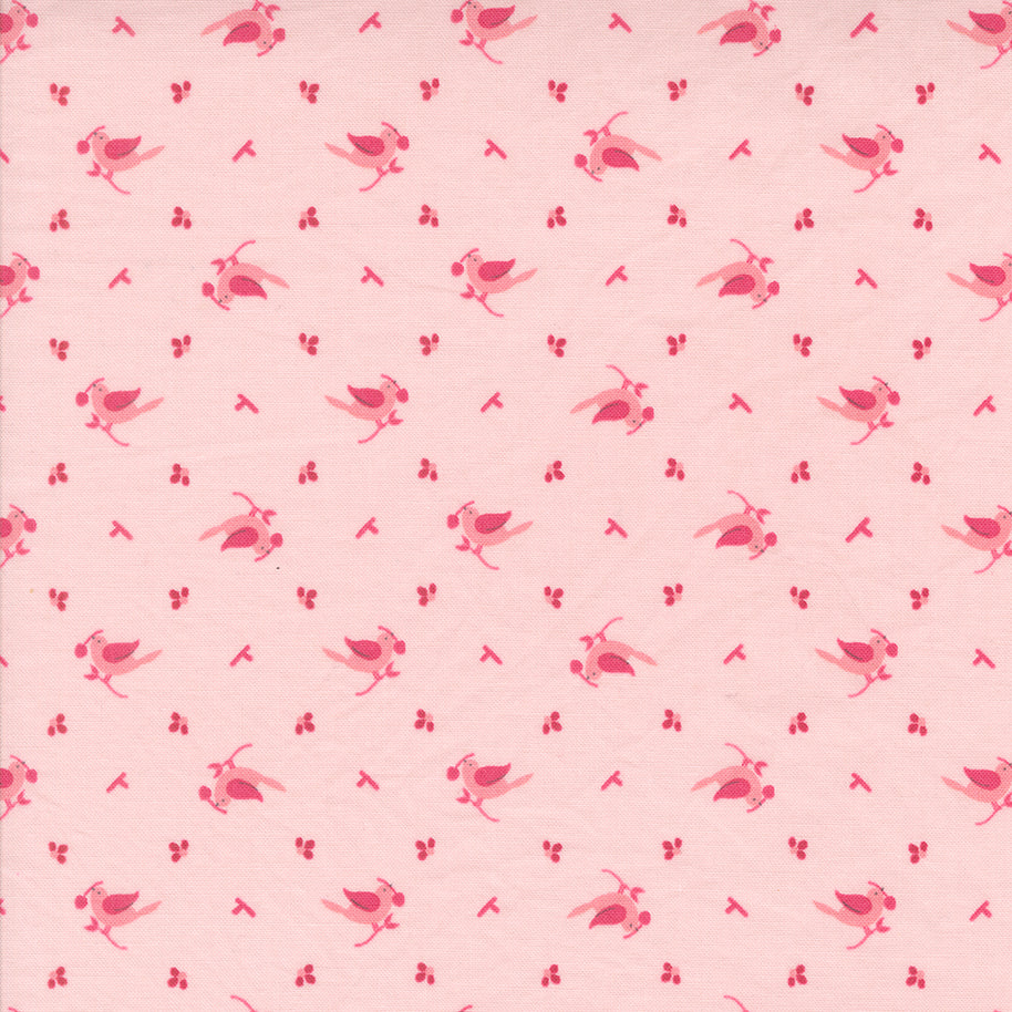 Moda Fabrics - Hollyhocks Roses Hollyhock Pink 1/2m