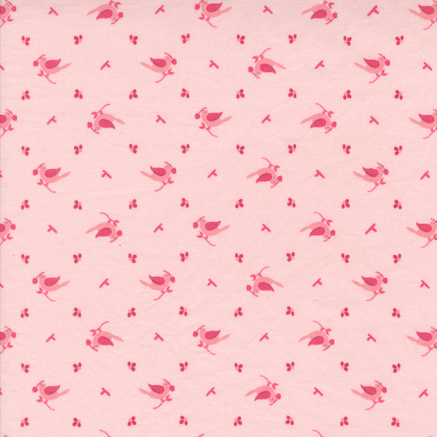 Moda Fabrics - Hollyhocks Roses Hollyhock Pink 1/2m