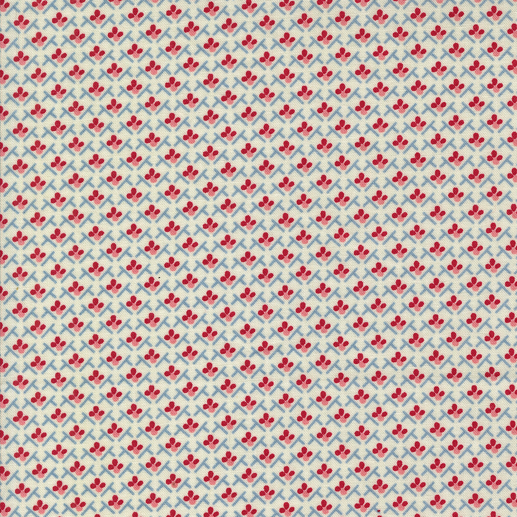 Moda Fabrics - Hollyhocks Roses Jasmine 1/2m