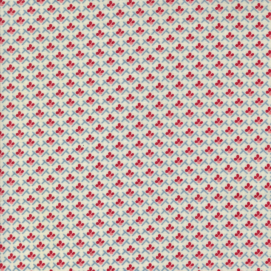 Moda Fabrics - Hollyhocks Roses Jasmine 1/2m