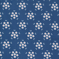 Moda Fabrics - Hollyhocks Roses Bluebell Flower Puffs 1/2m