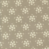 Moda Fabrics - Hollyhocks Roses  Linen Flower Puffs 1/2m