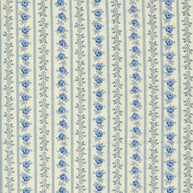 Moda Fabrics - Hollyhocks Roses Jasmine Sky Floral Stripe1/2m