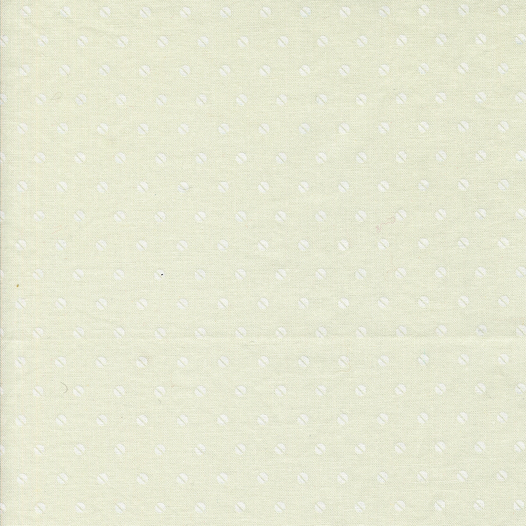 Moda Fabrics - Hollyhocks Roses Jasmine White Seed Dots 1/2m
