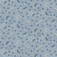 Butterflies and Blooms Lt Blue 1/2m