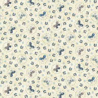 Butterflies and Blooms Cream 1/2m