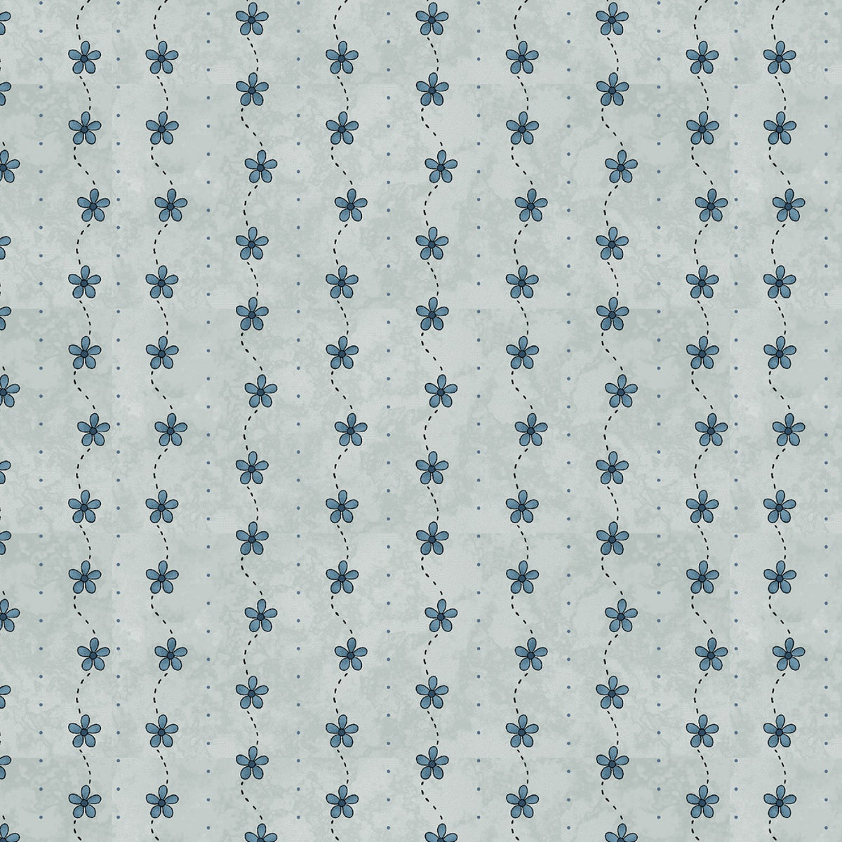 Butterflies and Blooms Lt Blue 1/2m