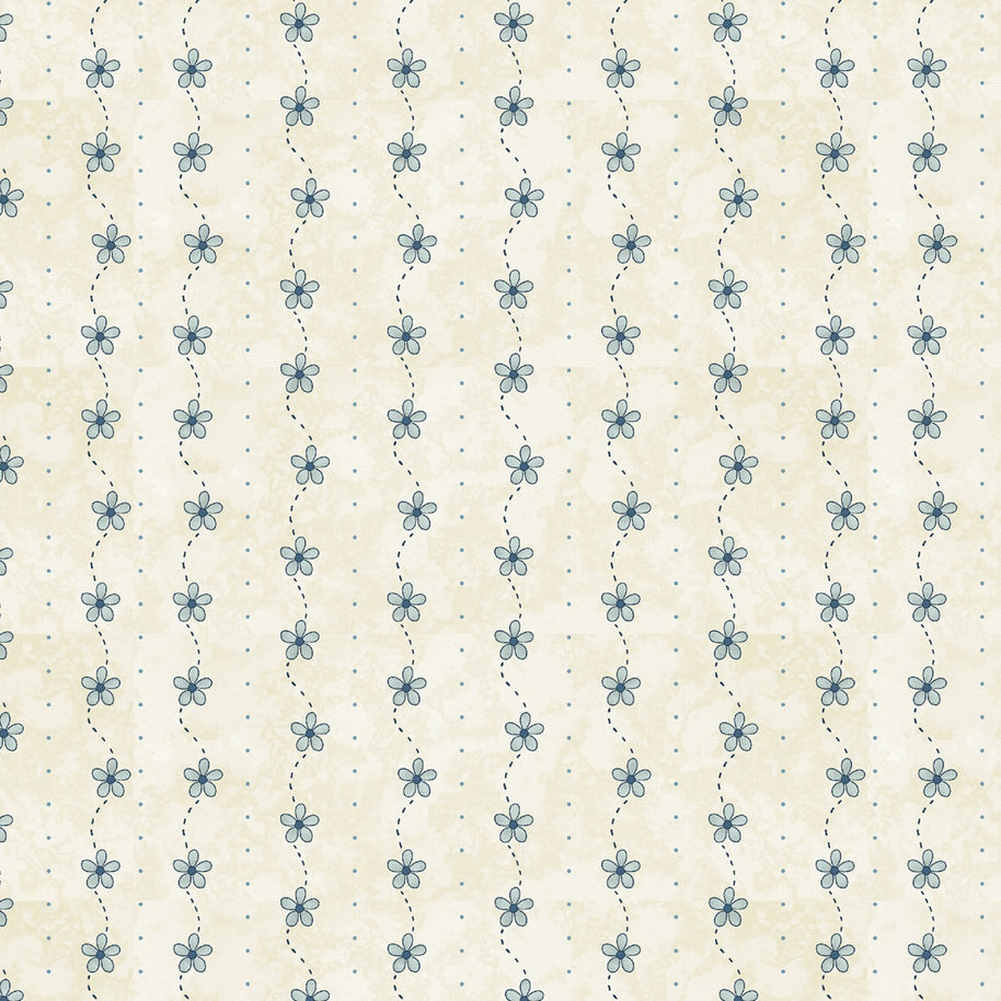 Butterflies and Blooms Cream 1/2m