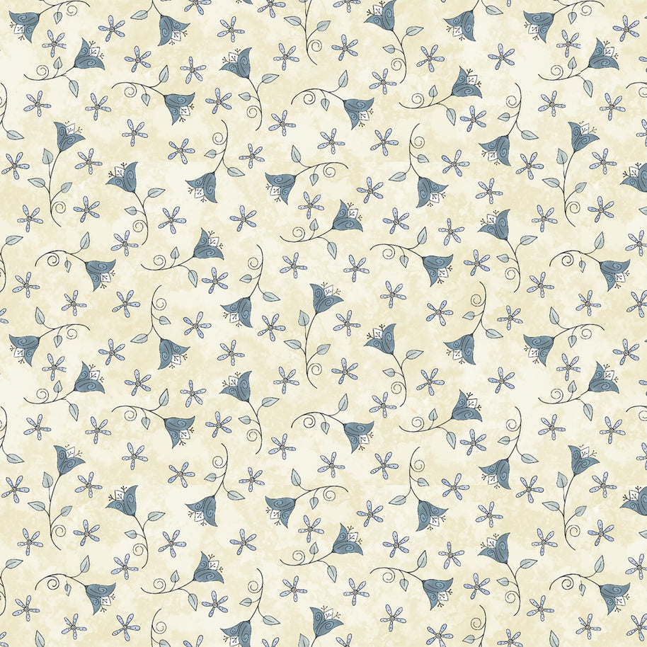 Butterflies and Blooms Cream 1/2m