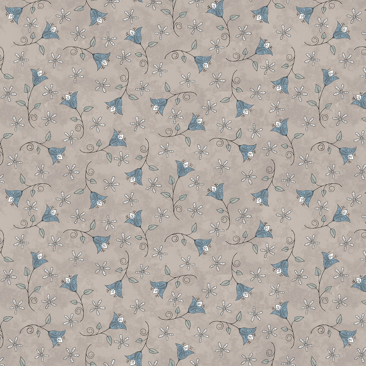 Butterflies and Blooms Taupe 1/2m