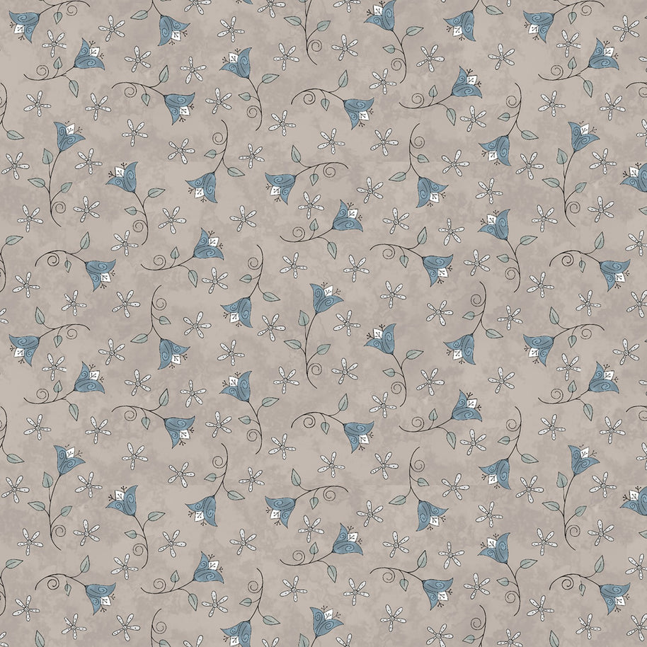Butterflies and Blooms Taupe 1/2m