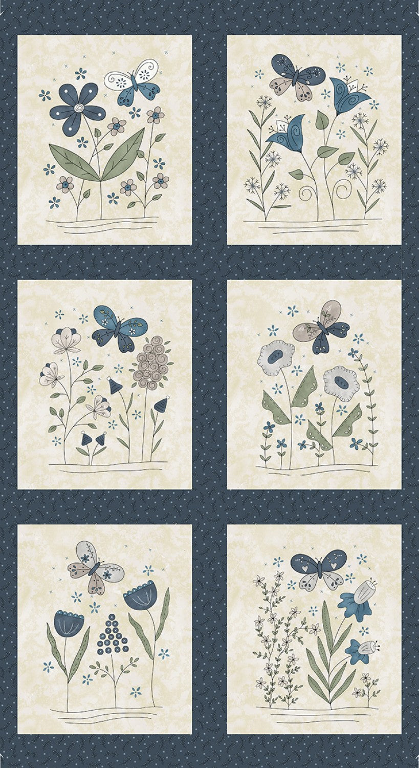 Butterflies and Blooms Panel