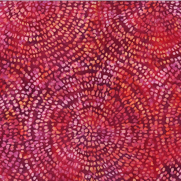Bold and Bright Batiks Strawberry 1/2m