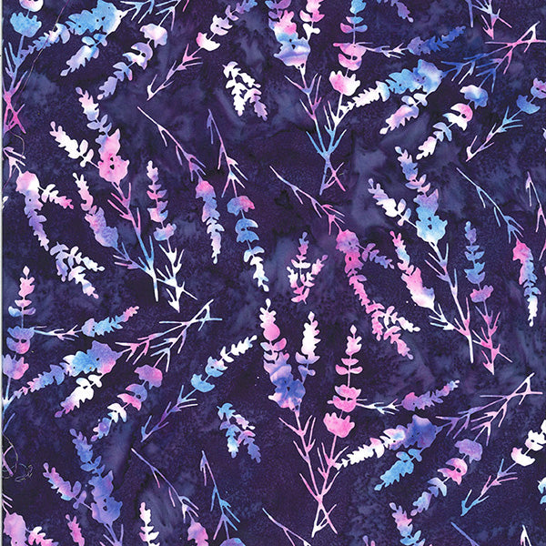 Bold and Bright Batiks Violet 1/2m