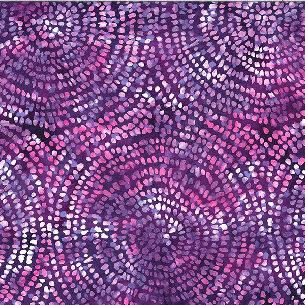 Bold and Bright Batiks Grape 1/2m