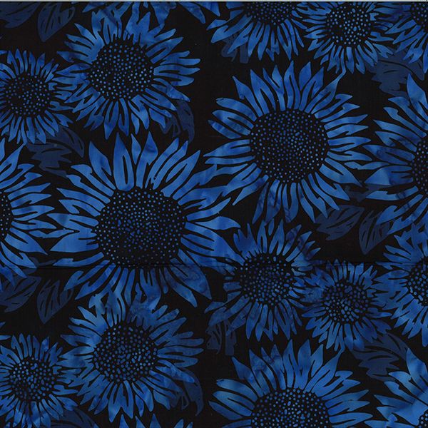 Cool and Collected Batiks Cobalt 1/2m