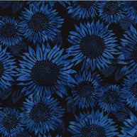 Cool and Collected Batiks Cobalt 1/2m