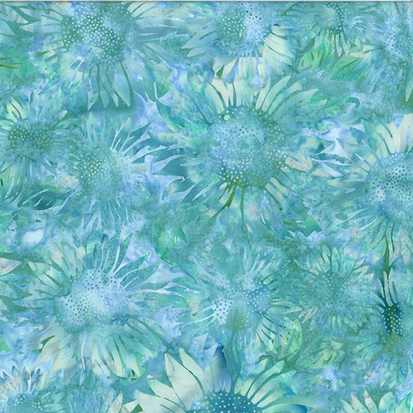 Cool and Collected Batiks Seafoam 1/2m