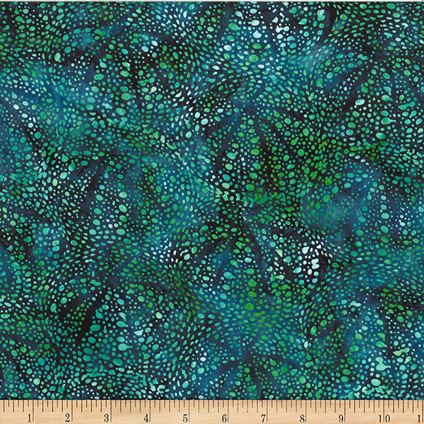 Hoffman Jelly Fish Batiks Teal 1/2m