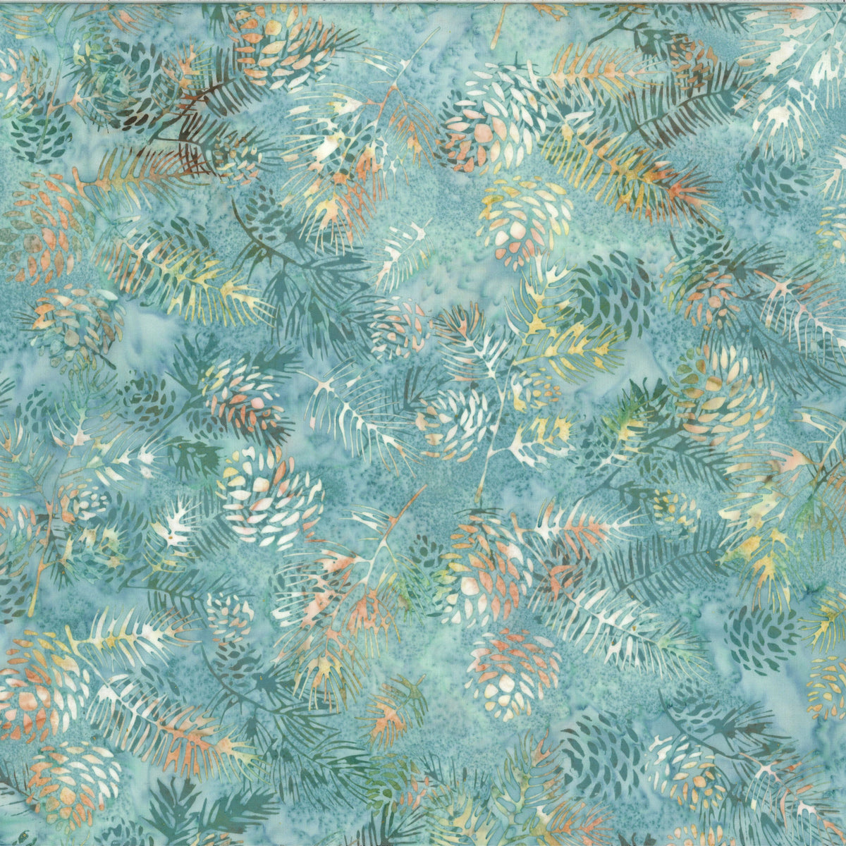 Electric Rose Batiks Aqua 1/2m
