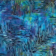 Electric Rose Batiks Aurora 1/2m