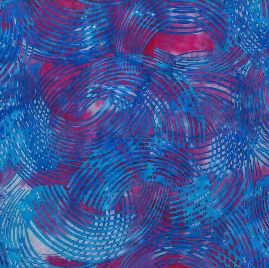 Electric Rose Batiks Bubblegum 1/2m