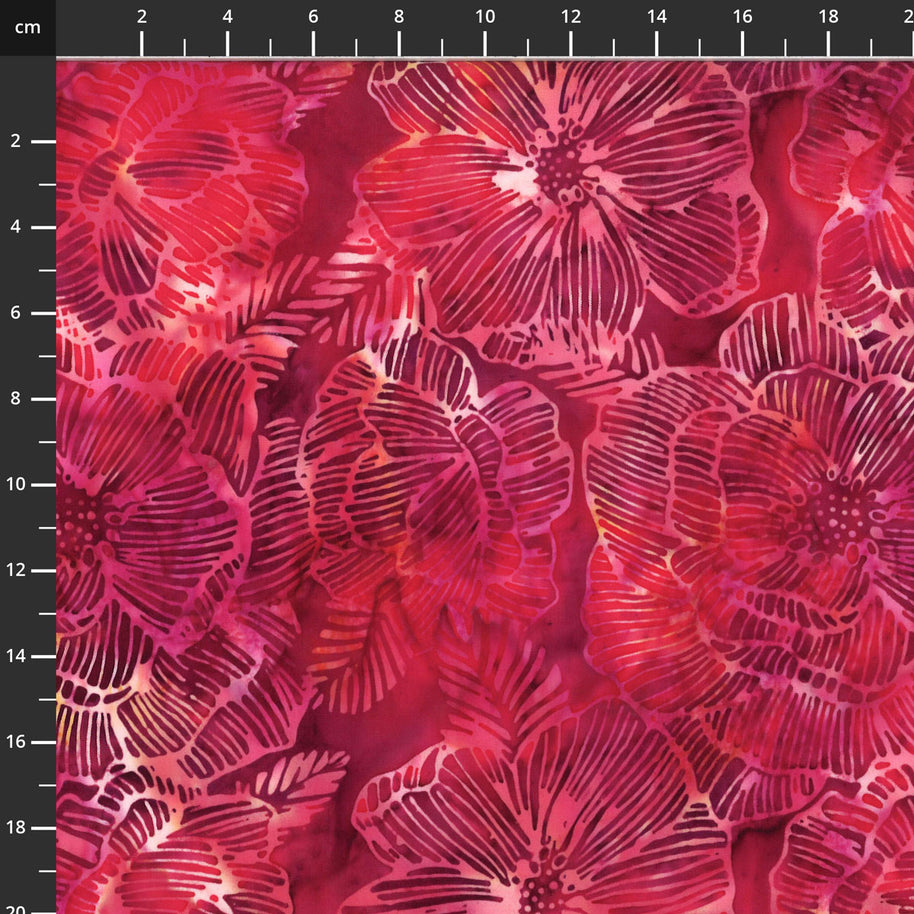 Autumn Falls Batiks Garnet