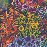 Moda Fabrics - Floribunda Midnight 1/2m