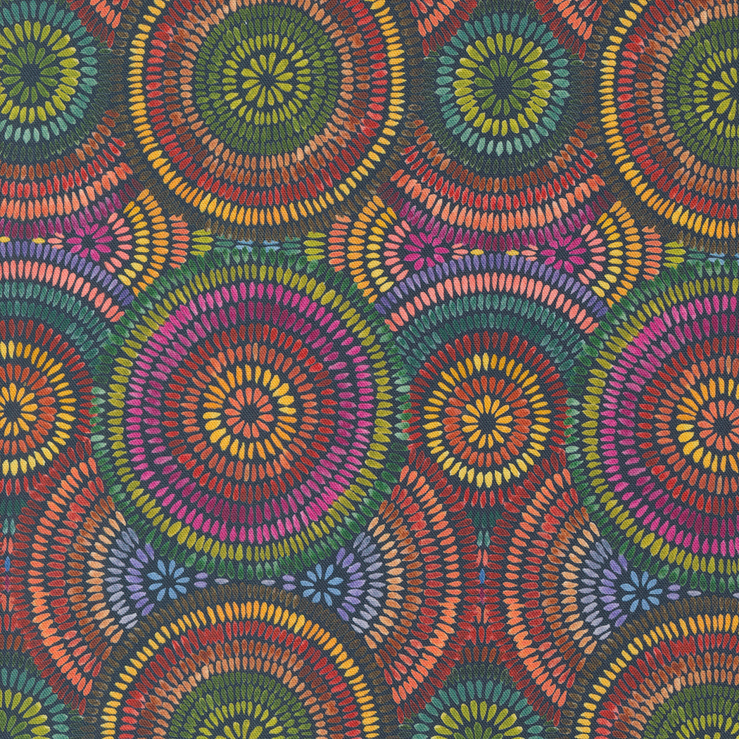Moda Fabrics - Floribunda Midnight 1/2m