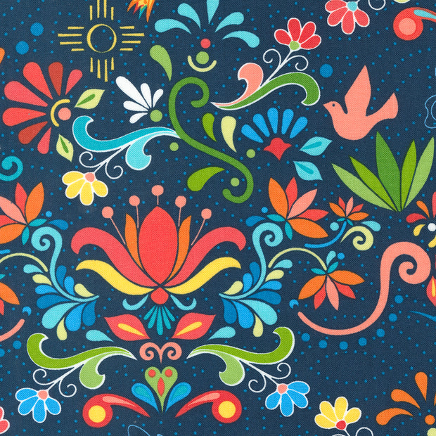 Moda Fabrics - Land of Enchantment Superior Blue 1/2m