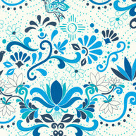 Moda Fabrics - Land of Enchantment Hacienda Blue 1/2m
